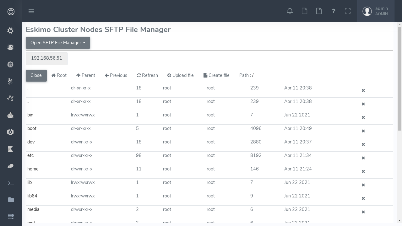 Eskimo File Manager Demo